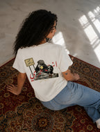 OM KHALTOUHM WHITE TEE