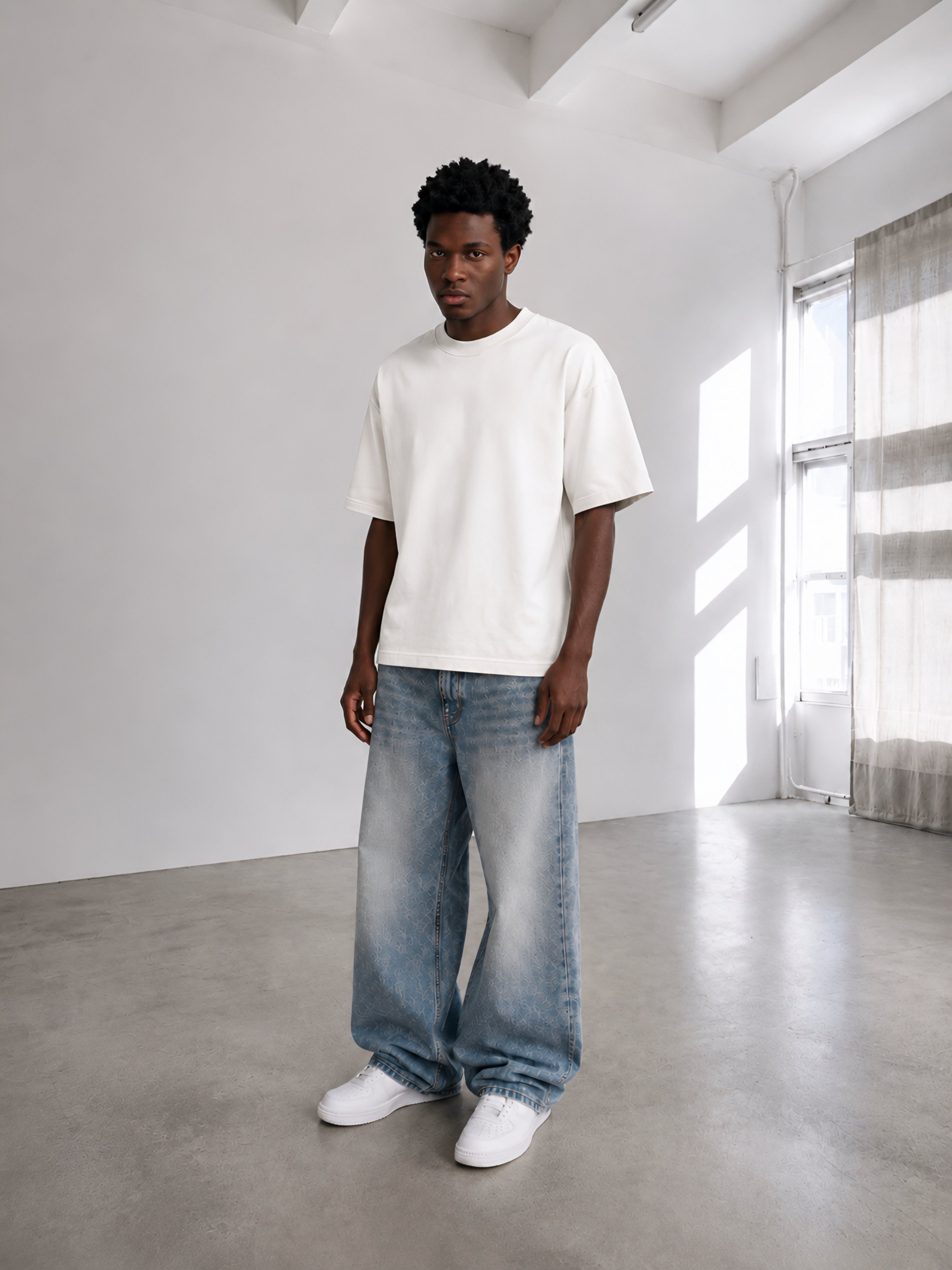 WHITE BASIC TEE
