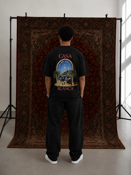 CASA BLANCA BLACK TEE