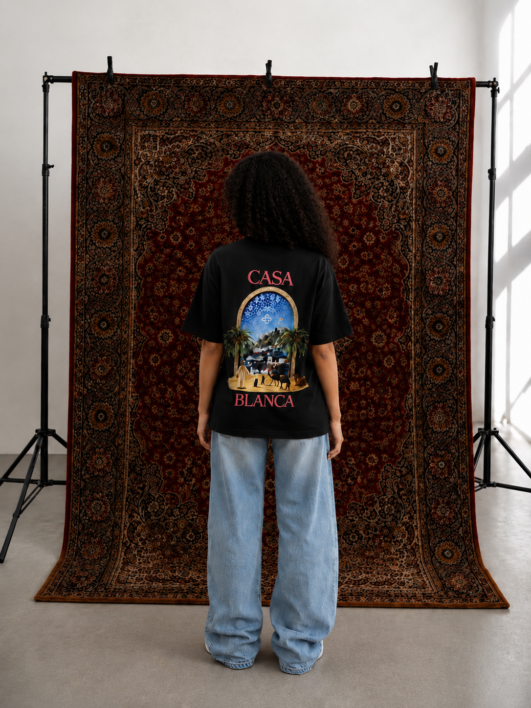 CASA BLANCA BLACK TEE