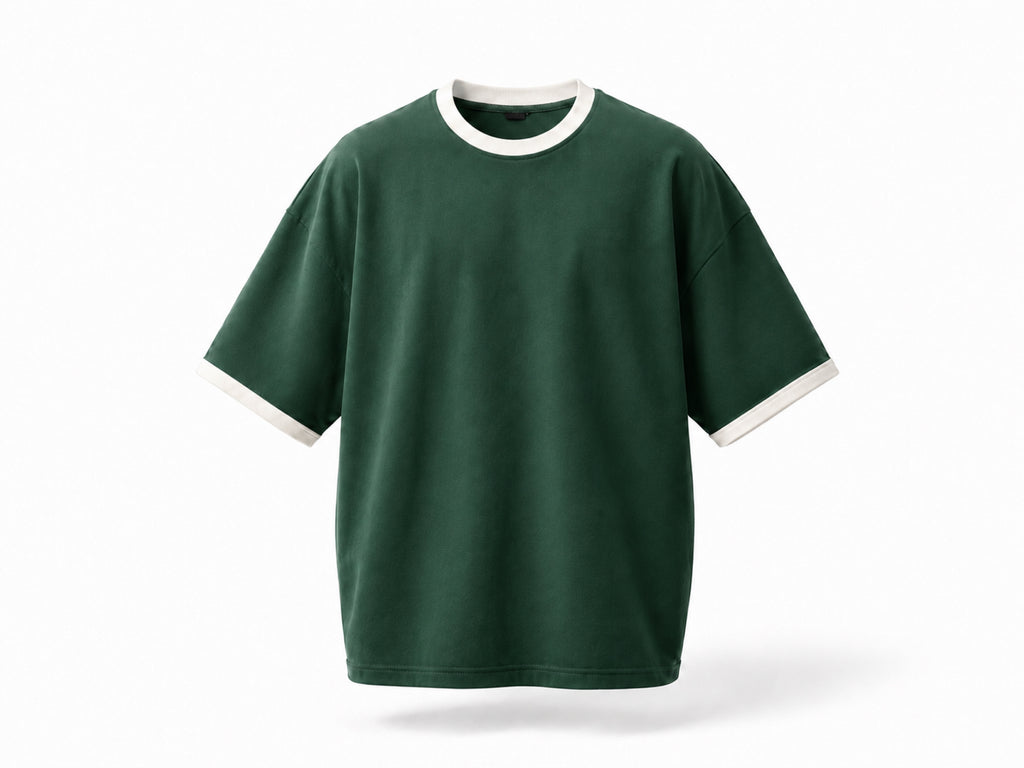 Green X White TEE
