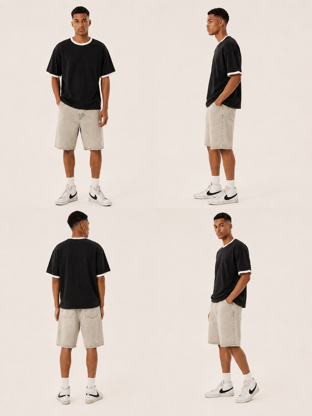 Black X White TEE