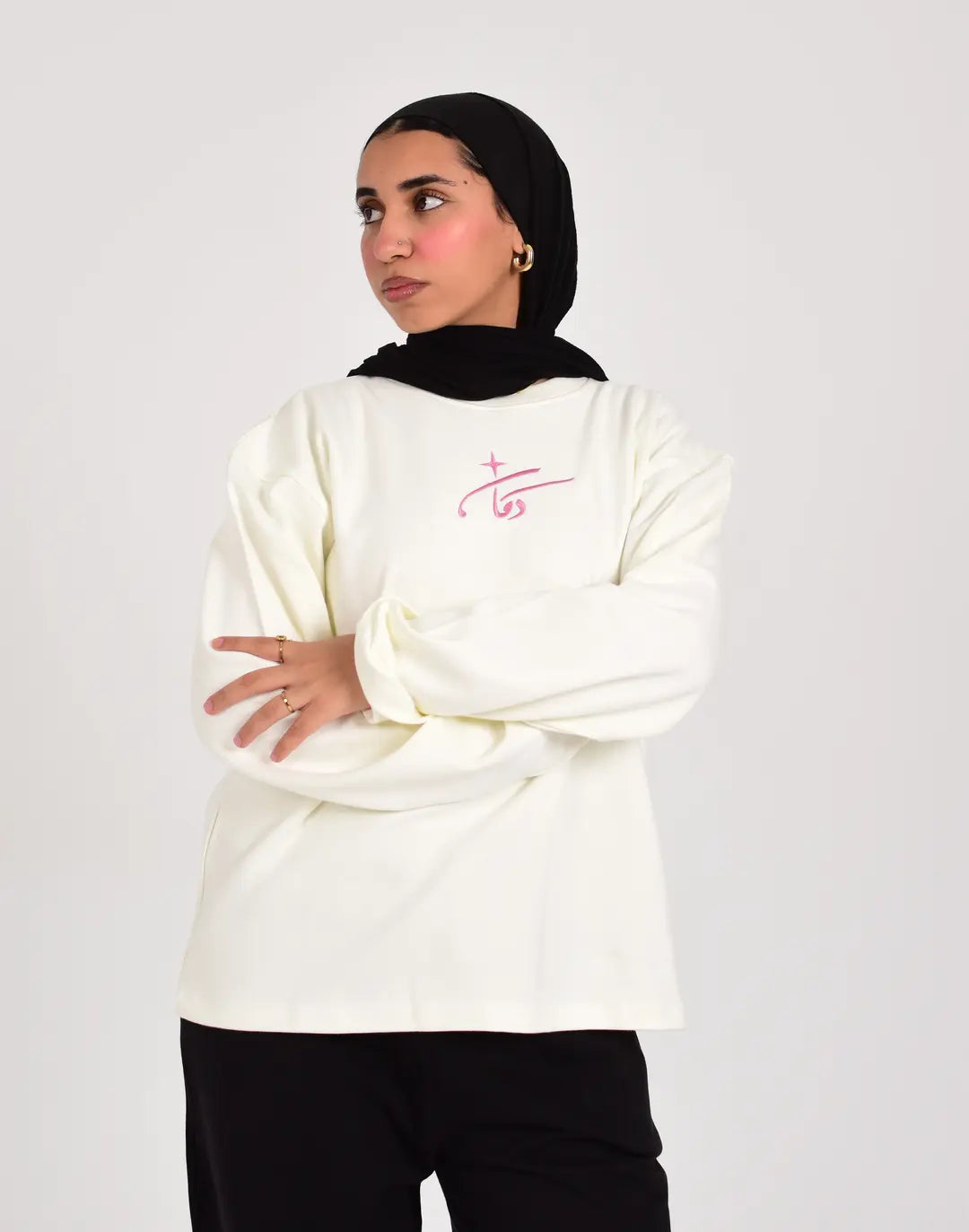 Dokan White Long Sleeve Oversized