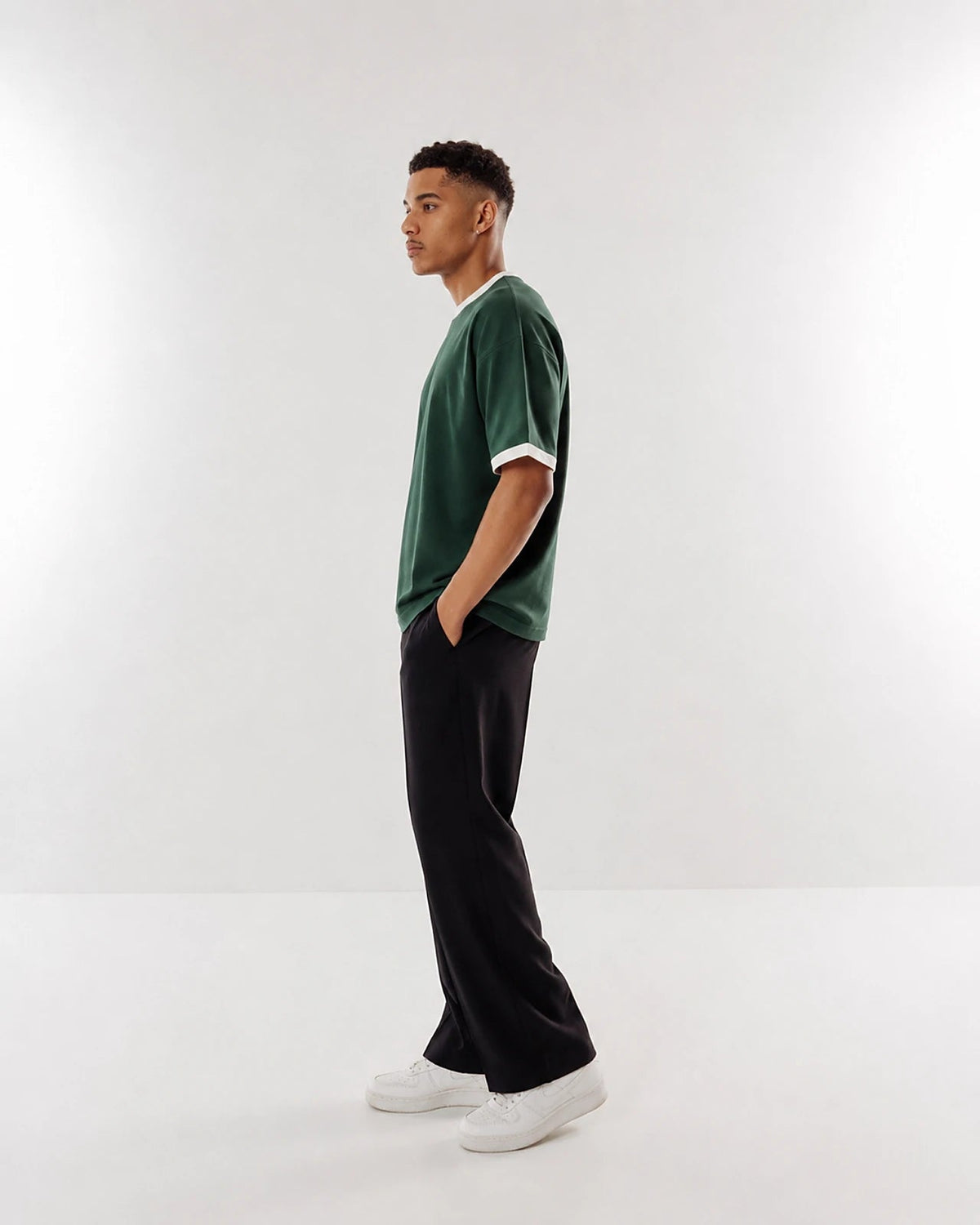 Green X White TEE