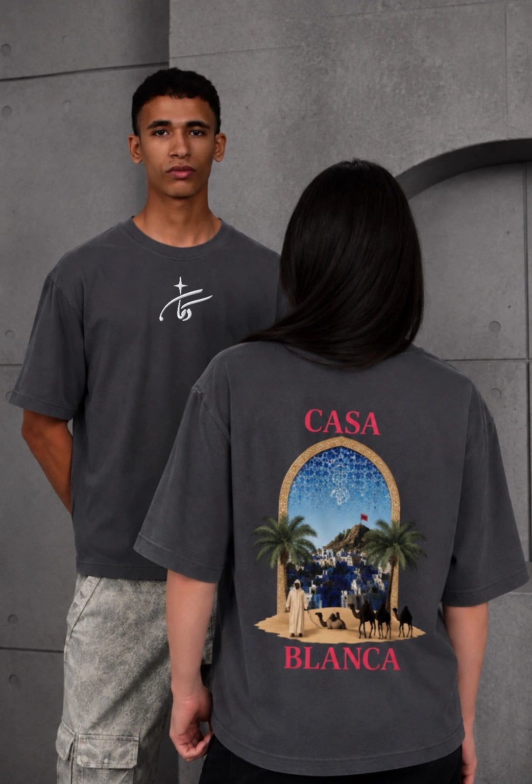 CASABLANCA GREY TEE
